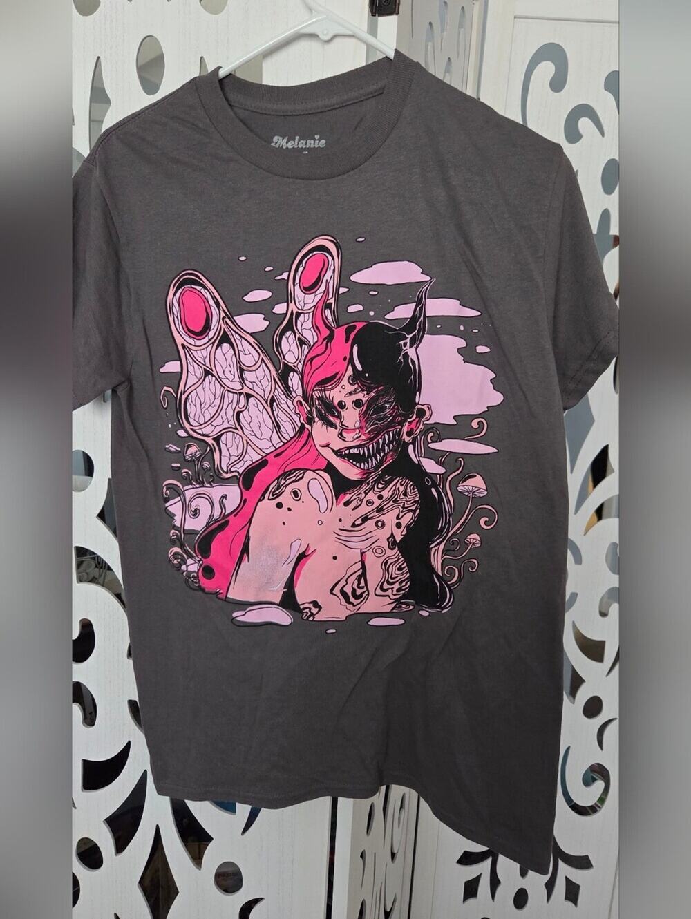 Melanie Martinez Portals Shirt Small S Gray Crybaby Fairy Graphic Tee Merch NWOT